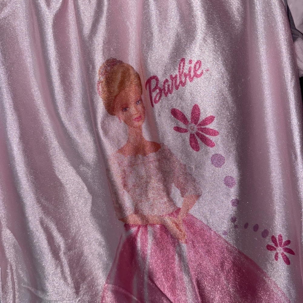 Vintage 2000 Barbie nightgown dress toddler girl y2k doll gown ruffle pajama top - Picture 2 of 8